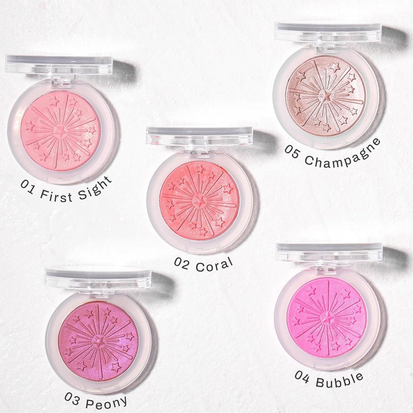 UCANBE Baked Blush Palette - Silky Blendable Powder for a Natural Coral Glow | Long-Lasting Finish