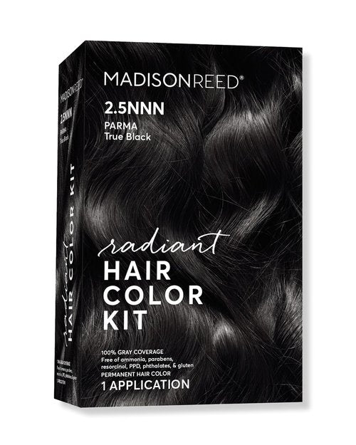 Madison Reed Radiant Hair Color Kit - 100% Gray Coverage Soft Black (2.5NNN) | PPD-Free & Ammonia-Free, 1 Pack