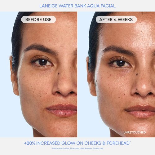 LANEIGE Water Bank Aqua Facial Serum - Hydrating & Exfoliating K-Beauty Serum with AHA/BHA/PHA | Smooth, Radiant Skin