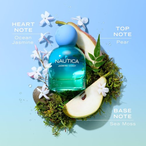 Nautica Jasmine Coast Eau De Parfum - Long-Lasting Women's Fragrance | 1.6 Fl Oz, Vegan Formula