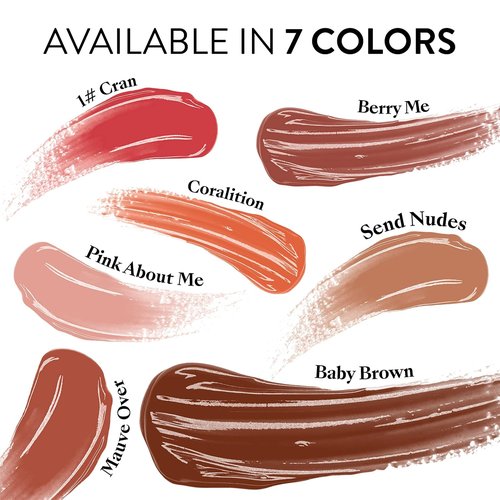 Mented Cosmetics Lip Gloss - Long-Lasting Tinted Moisturizing Balm | Baby Brown, Vegan & Cruelty-Free