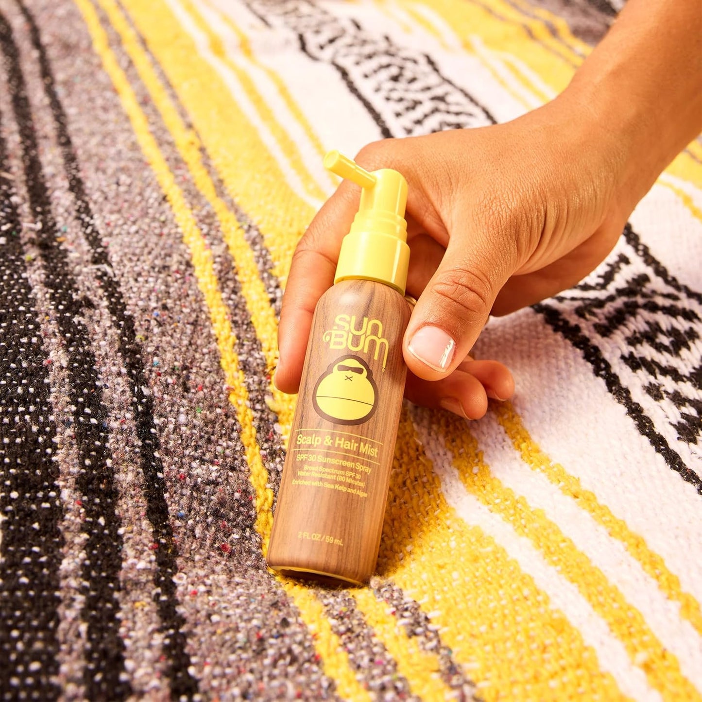 Sun Bum SPF 30 Sunscreen Scalp & Hair Mist - Vegan Broad Spectrum UVA/UVB Protection - 2 oz