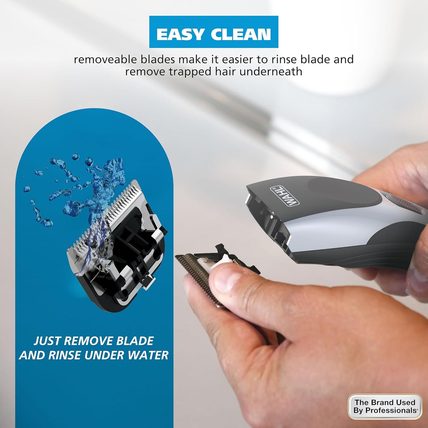 Wahl Clippers | Cordless Rechargeable Hair Clippers for Men with Precision Blades - Model 3028835