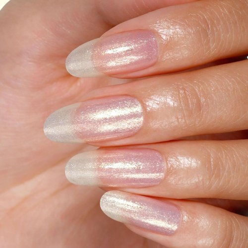 LONDONTOWN Shimmer Nail Highlighter - Iridescent Finish Nail Polish Treatment, Vegan & Cruelty-Free, Sunkissed Gold Pink - 0.40 fl oz