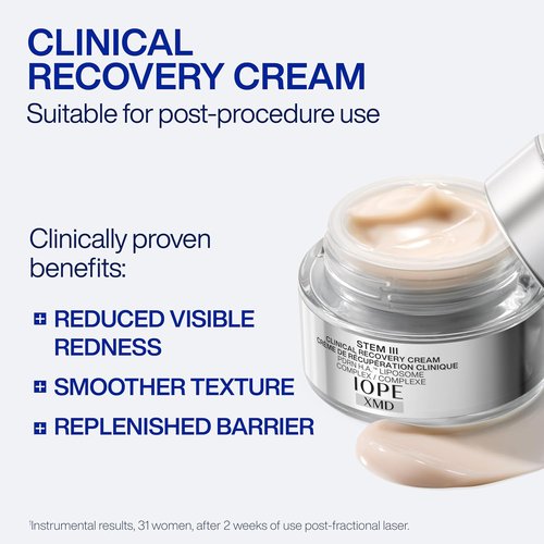 IOPE XMD Stem III Clinical Recovery Cream - Post-Procedure Facial Moisturizer - Reduces Redness, Smooths Texture - 1.69 fl. oz.