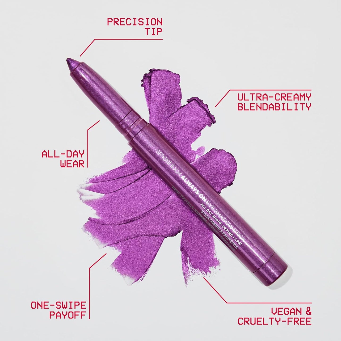Smashbox Always On Eyeshadow Stick - Precision Tip Eye Shadow for Bold Looks & Creamy Color