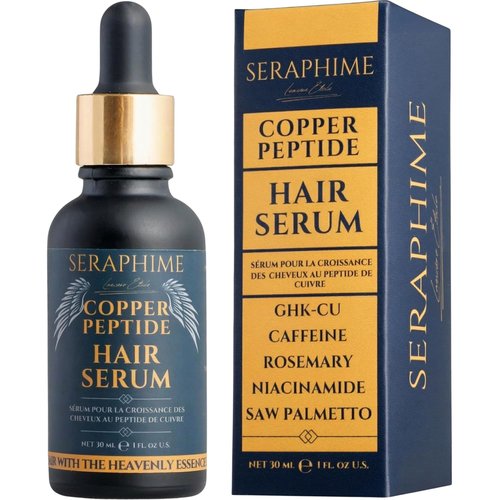 Regine Switzerland Copper Peptide Hair Growth Serum - Caffeine & Rosemary Oil for Thinning Hair, 1 fl oz