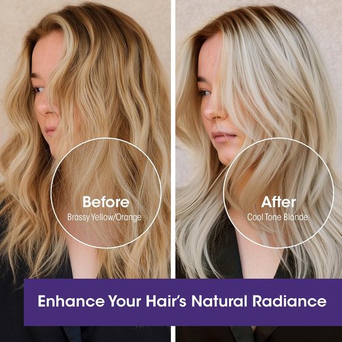 Giovanni Color Chic Purple Shampoo - Reduces Brass & Yellow Tones, Adds Shine | 13.5 fl oz, Vegan & Sulfate Free