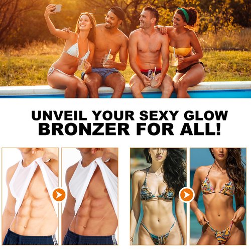 Golden Intensive Tanning Gel, Tanning Oil with Natural & Organic Ingredients, Tanning Lotion Outdoor, Achieve a naturally Darker and Long-Lasting Tan-5.29oz