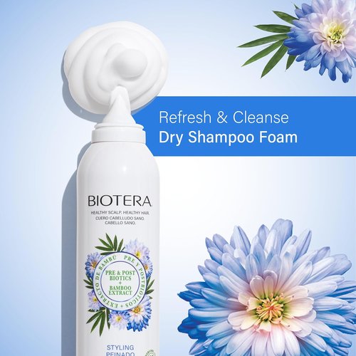 Biotera Refresh & Cleanse Dry Shampoo Foam - Oily Scalp Solution | Vegan, Paraben-Free | 9 Fl Oz