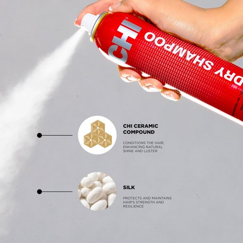 CHI Dry Shampoo, Lightweight Formula To Clean & Revitalize Hair, Sulfate & Paraben-Free, 2.6 Oz