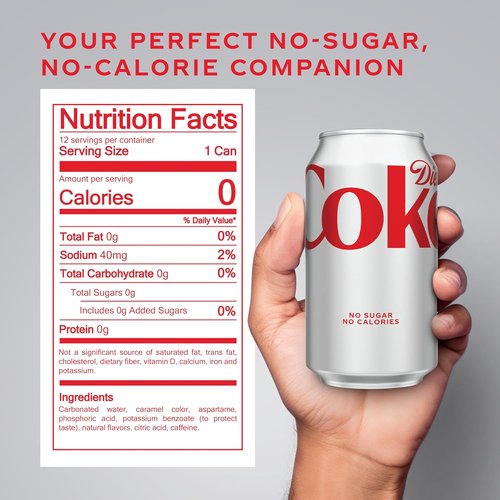 Diet Coke | Refreshing Soft Drink - 12 Fl Oz Cans, Convenient 12-Pack for Easy Enjoyment