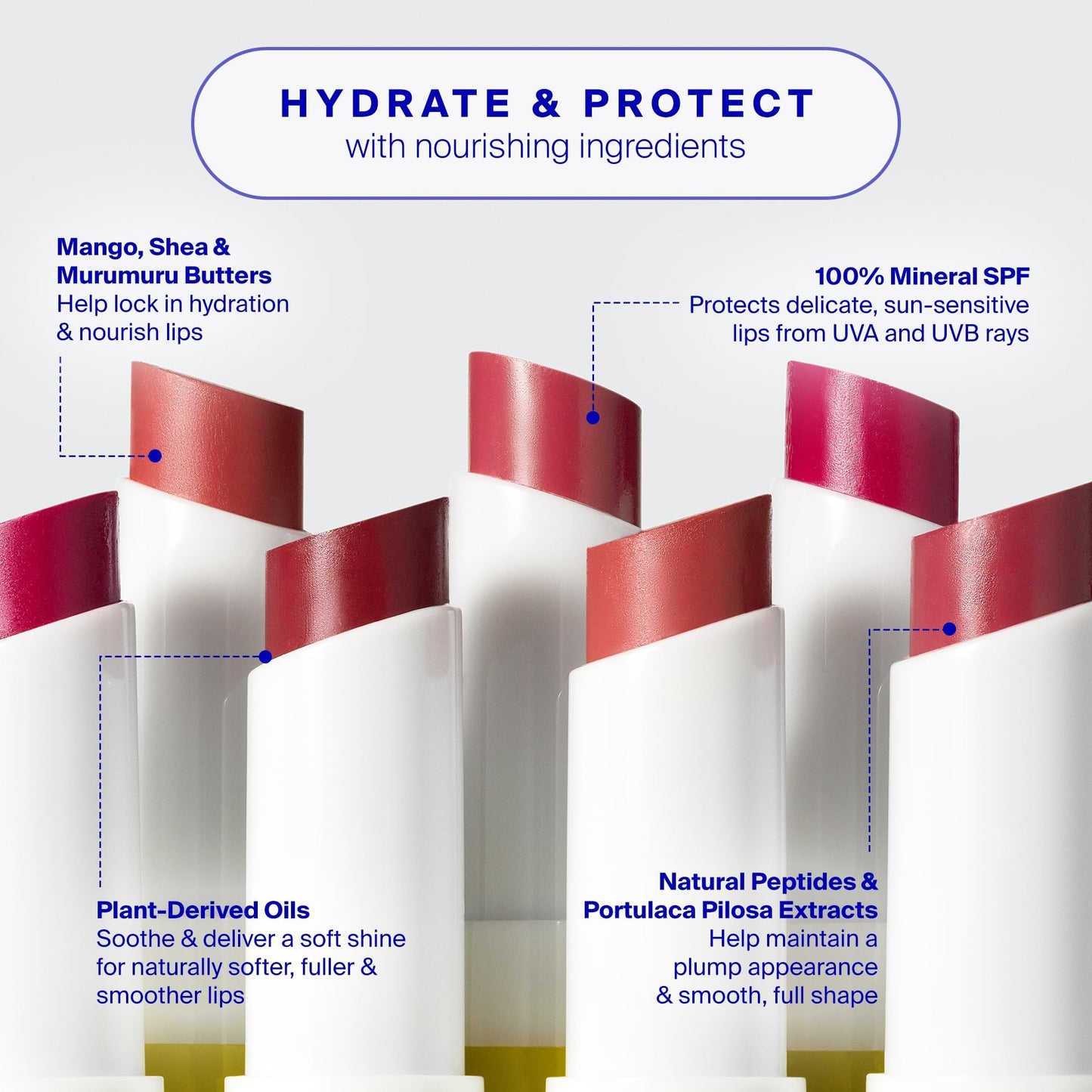 Supergoop! Lipshade 100% Mineral SPF 30 Hydrating Lipstick, Lucky Me (Rose) - Buildable, Bold Lip Color - Nourishes, Hydrates & Protects Lips - Natural Peppermint Flavor