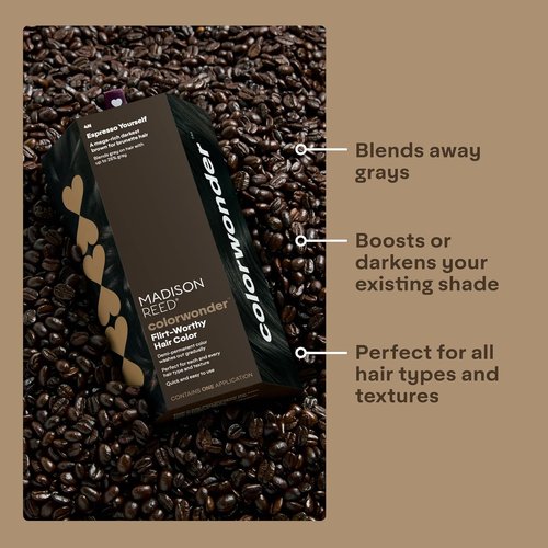 Madison Reed Demi-Permanent Hair Color - Ammonia-Free, Effortless At-Home Dye | Espresso Yourself (4N Darkest Brown)