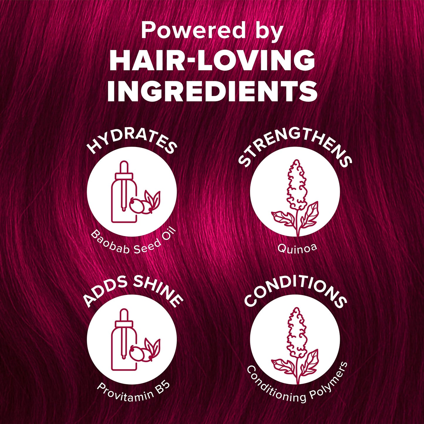 Splat Vegan and Cruelty-Free Semi-Permanent Hair Color Dye (6 Fl Oz, MIDNIGHT RUBY)