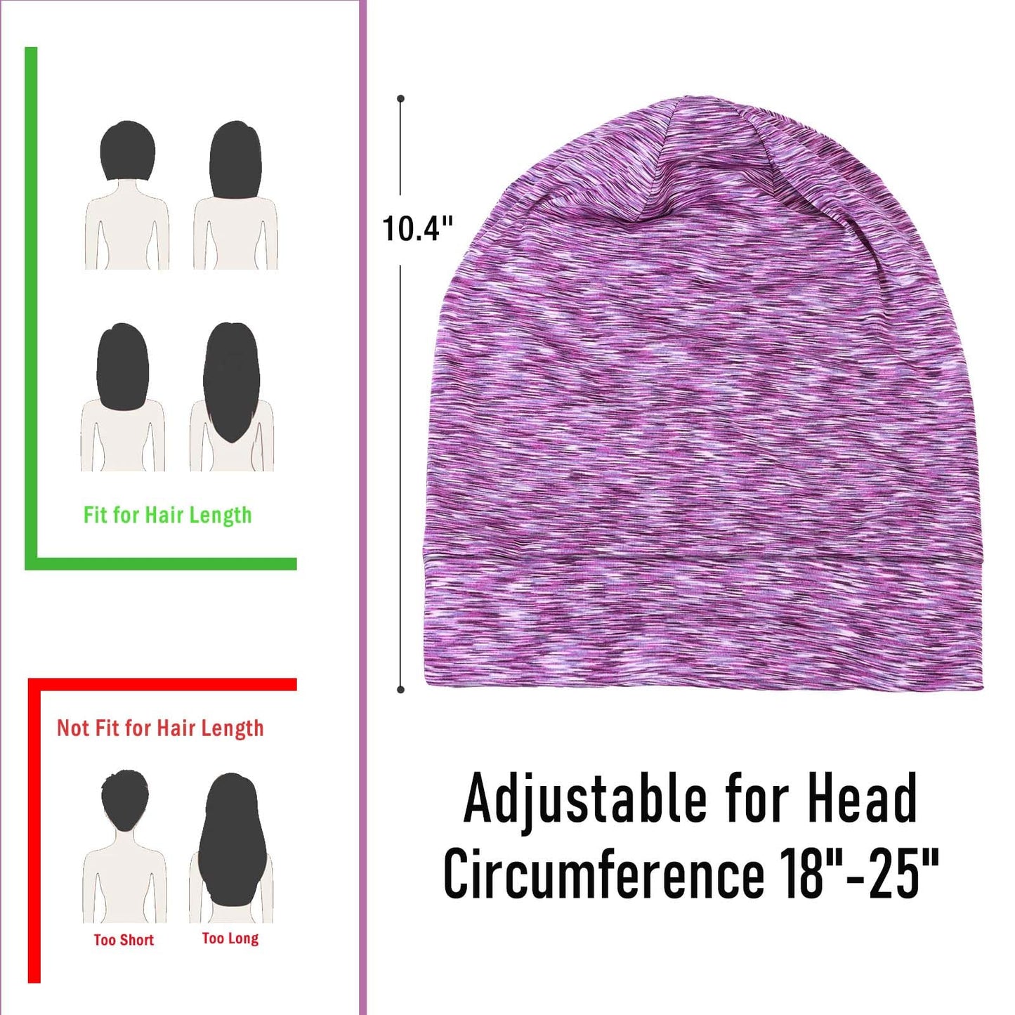 SOLZEK Real Silk Bonnet for Sleeping Hair Wrap Men Women Curly Adjustable Night Cap for Natural Hair Anti Frizz Stay on Double Layer 1Pcs (Leopard)