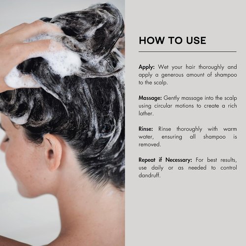 PREVIA Oily Dandruff Cleansing Shampoo - Natural Detox Formula for Healthy Scalp | Vegan 3.4 oz