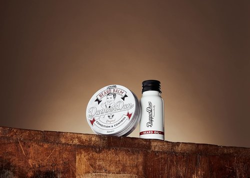 Dapper Dan Nourishing Beard Balm - Essential Oils & Waxes for Styling | Vanilla & Raspberry, 1.69 fl oz