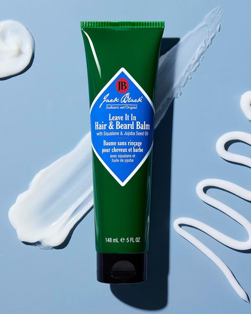 Jack Black Leave It In Hair & Beard Balm - Nourishing Formula for Soft, Manageable Hair & Beard