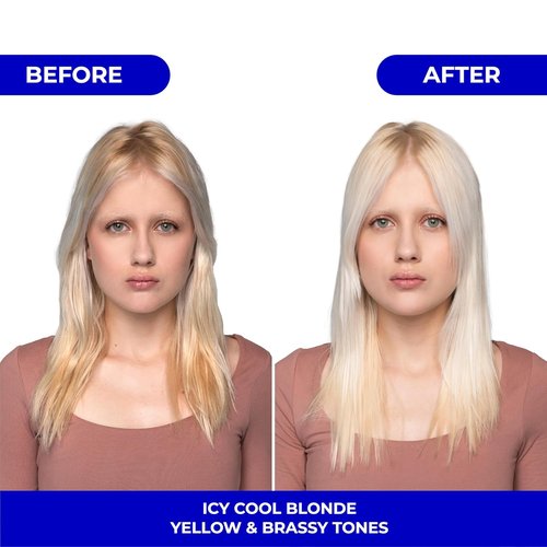 Naissant Icy Cool Blonde Purple Shampoo & Toning Mask Set - Neutralizes Yellow Tones | 2 x 10.1 Fl Oz