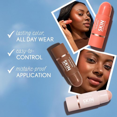 COVERGIRL Trublend Blush Balm Stick - Vegan Formula, Effortless Application, Non-Greasy | 245 Toasted Chai
