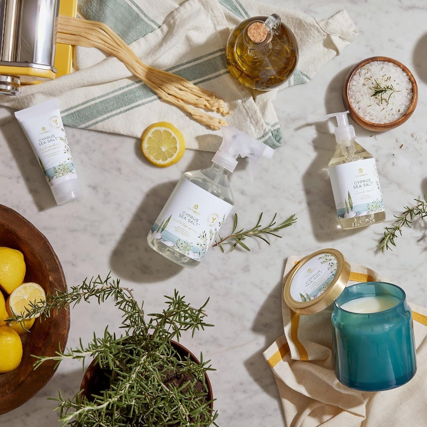 Thymes Moisturizing Hand Lotion - Hydrating Formula with Shea Butter & Aloe Vera | Cyprus Sea Salt, 9 fl oz