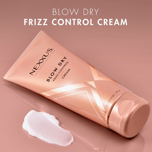 Nexxus Smooth & Full Blow Dry Balm Weightless Style Frizz Control, Volume & Heat Protect Styling Cream for Smooth & Full Hair 6 oz