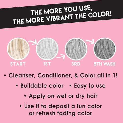 Color Lux Color Cleansing Conditioner - 3-in-1 Silver Color Depositing Formula | Vegan & Sulfate-Free, 8.25 oz