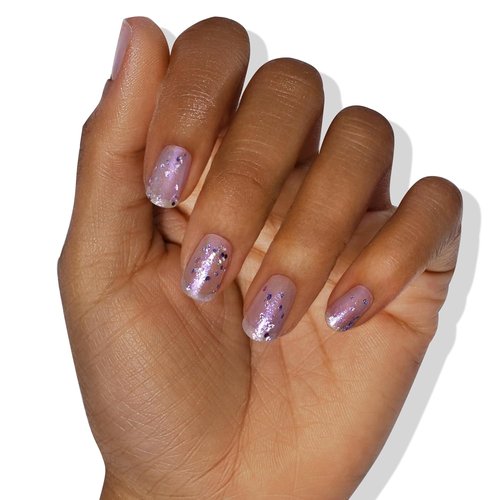 LONDONTOWN Lakur Nail Polish - Chip-Resistant & Non-Toxic Formula | Shimmery Holographic Purple, Grape Fizz, .40 fl oz
