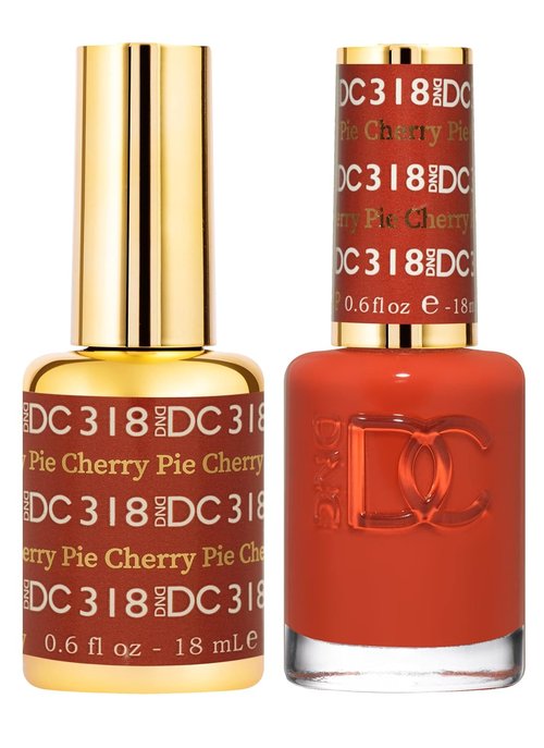 DND DC Gel Polish Set - Orange Collection | UV/LED Gel & Air Dry Nail Lacquer Duo, 0.5 Fl Oz Each
