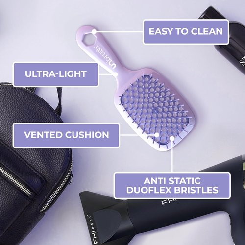 FHI Heat UNbrush Detangling Brush - Pain-Free Brushing for All Hair Types | Durable Anti-Static Bristles