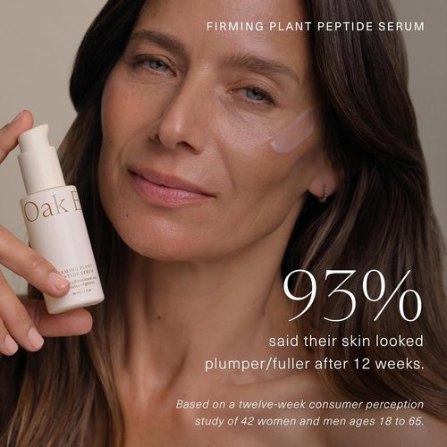 Oak Essentials Firming Plant Peptide Serum - Exosome-Infused Botanical Complex for Radiant Skin, 1 Fl Oz