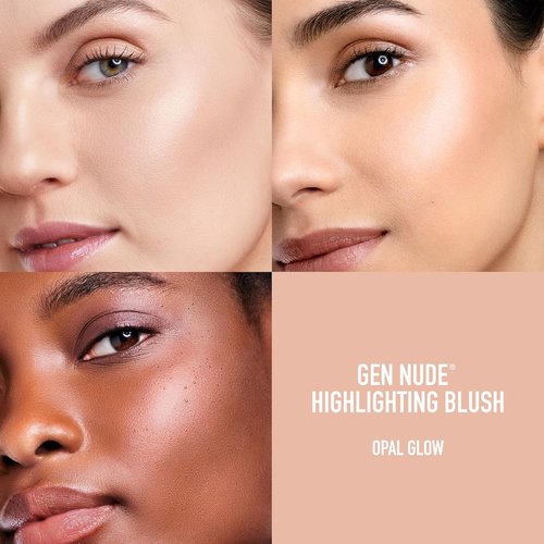 bareMinerals Gen Nude Blush - 2-in-1 Blush & Highlighter Hybrid, Silky Blendable Makeup, Vegan, Talc-Free