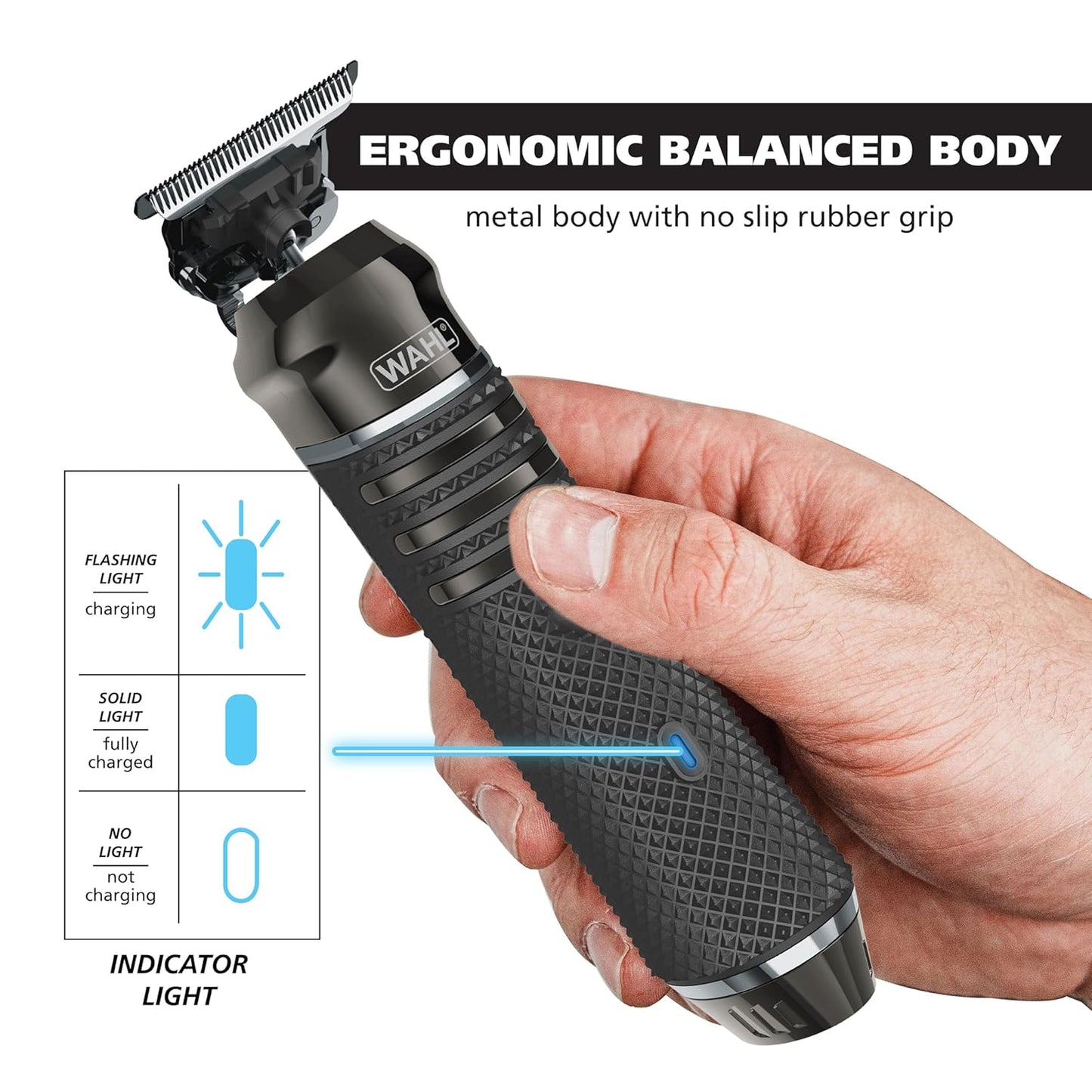 Wahl USA Pro Series Skeleton Trimmer - Lithium-Ion Cordless Beard & Hair Clipper with Near Zero Gap Blade