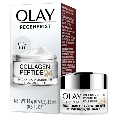 Olay Regenerist Collagen Peptide 24 Face Moisturizer - Hydrating Formula, Trial Size 0.5 oz