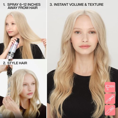 Redken Dry Texture Hairspray - Lightweight Volumizing Spray for All Hair Types | Airy, Beachy Texture, Medium Hold