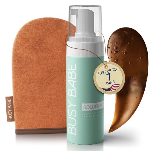 Golder Hour Tanning Mousse - Flawless Self Tanner for All Skin Types | Dark Bronze, 200ml