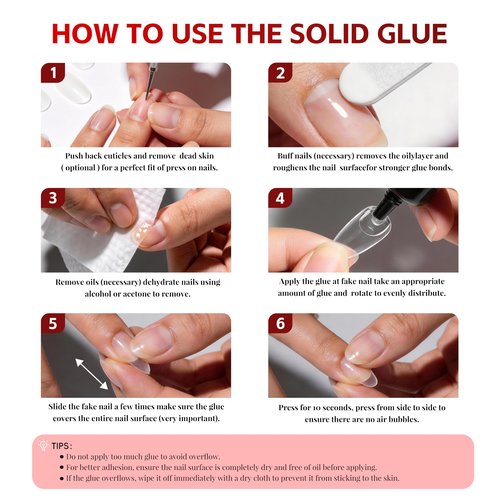 2 Sets Quick Drying 10g Semi Solid Nail Glue with 10ml Remover for Press On Nails Tips No Need for UV Lamp Long Lasting Fake Acrylic Nails Glue Gel