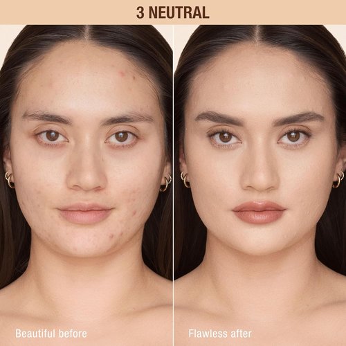 Charlotte Tilbury Airbrush Flawless Matte Foundation - Full Coverage Liquid Makeup for Smooth, Natural Finish - Waterproof & Transfer Resistant