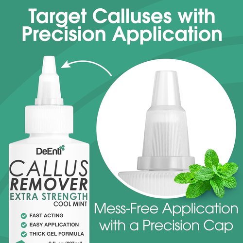 DeEnti Callus Maintenance Pack - Mint Scented Remover, Metal Rasp & Foot File | Salon-Grade Home Care Kit