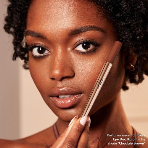 Iconic London Smokey Eye Duo Eyeliner - Creamy 2-in-1 Crayon, Water Resistant, Vegan Makeup