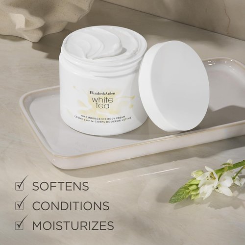 Elizabeth Arden White Tea Body Cream - Moisturizing Day & Night Cream for Dry Skin, 13.54 oz