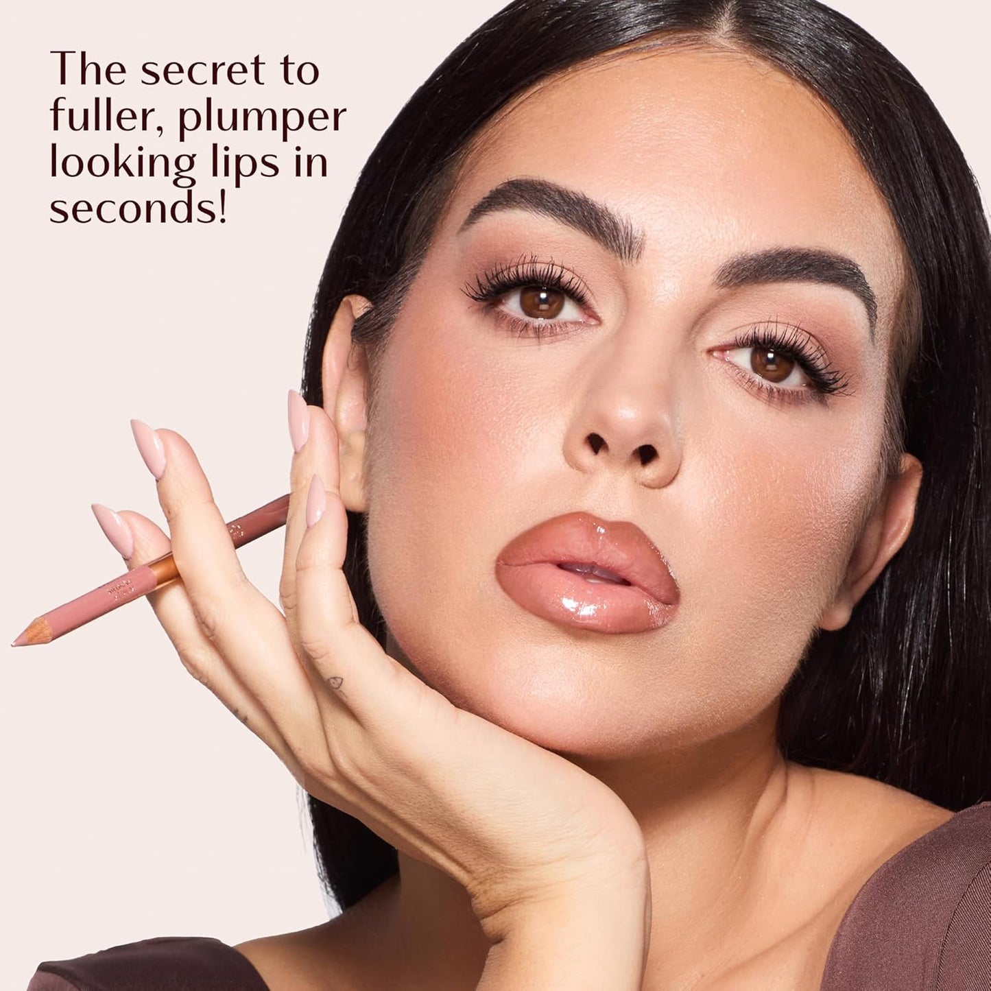 Charlotte Tilbury Lip Cheat Contour Duo - Dual-Sided Lip Liner Pencil for Sculpting & Filling - Prevents Lipstick Feathering