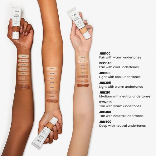 JOAH Beauty BB Cream - Perfect Complexion with Hyaluronic Acid & Niacinamide | Medium Coverage, Deep Tone