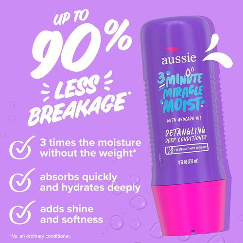 Aussie Total Miracle Hair Care Bundle - Paraben-Free Shampoo, Conditioner & Deep Treatment | 26.2 & 8 Fl Oz