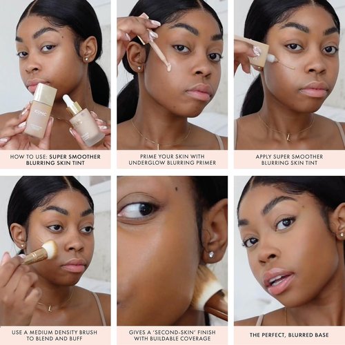 ICONIC LONDON Super Smoother Blurring Skin Tint - Hydrating, Ultra-Lightweight Tinted Moisturizer, Light to Medium Coverage
