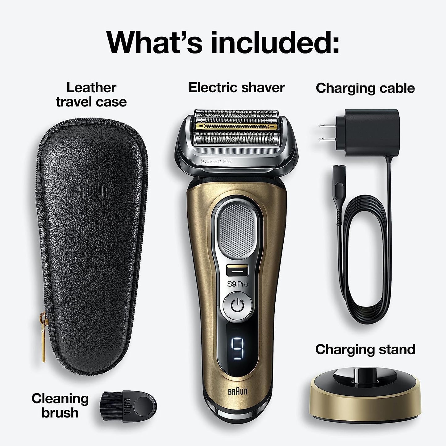 Braun Series 9 Pro 9419s Electric Shaver - Wet & Dry Razor with ProLift Trimmer & 4+1 Head