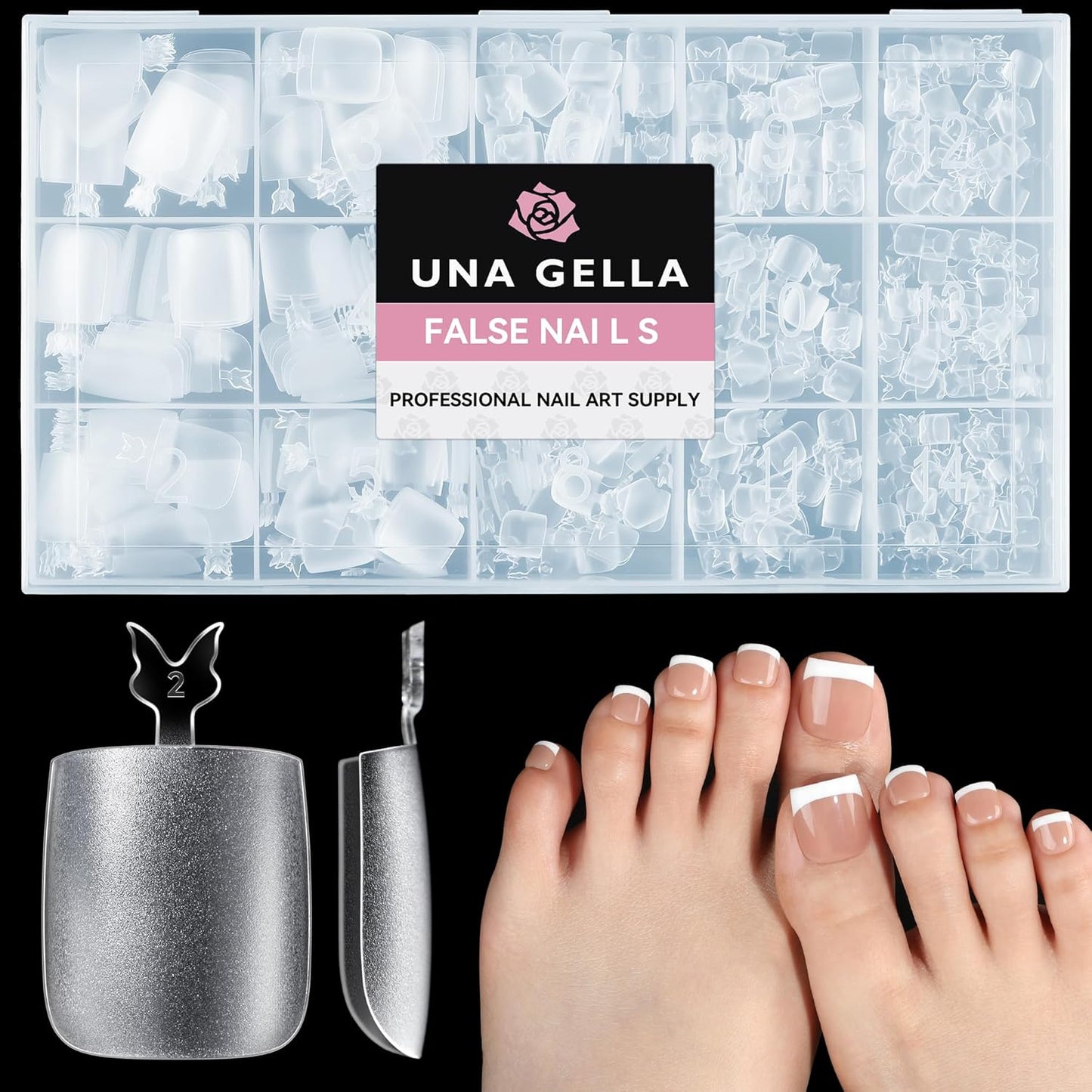 UNA GELLA Gel Nail Glue, Solid Nails Gl ue Gel 40g Lamp Curing Needed Soak Off G LUE Strong Nail G LUE G el for Acrylic Fake Nails Tips Extension Press On Nails for Gelly Tips