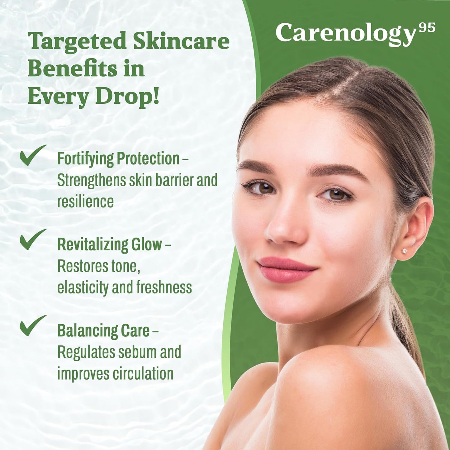Carenology 95 RE Blue Regenerating Serum - 1.7 FL OZ | Revitalize and Restore Skin