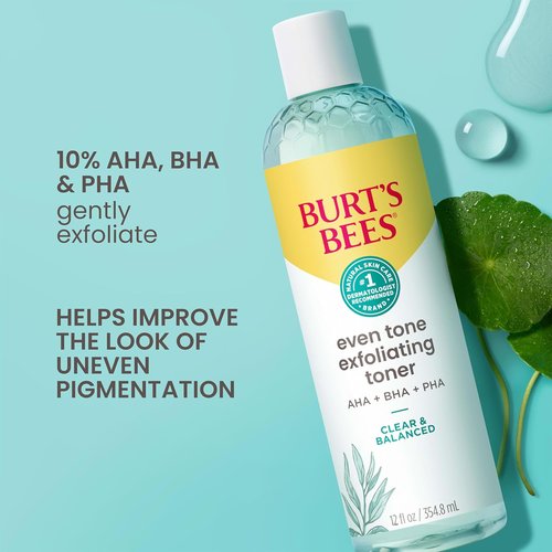 Burt's Bees Even Tone Liquid Face Exfoliator - Gentle Pore Reducing Formula | 12 Oz
